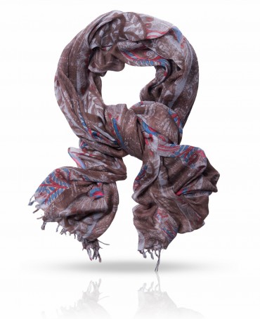 Палантин Женский W-TRIBAL1/BROWN